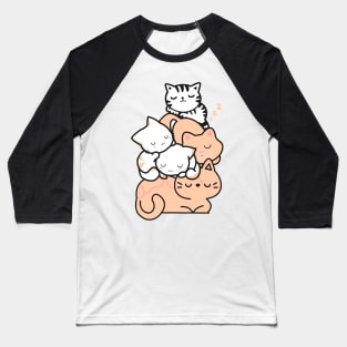 Sleepy Kitties Baseball T-Shirt